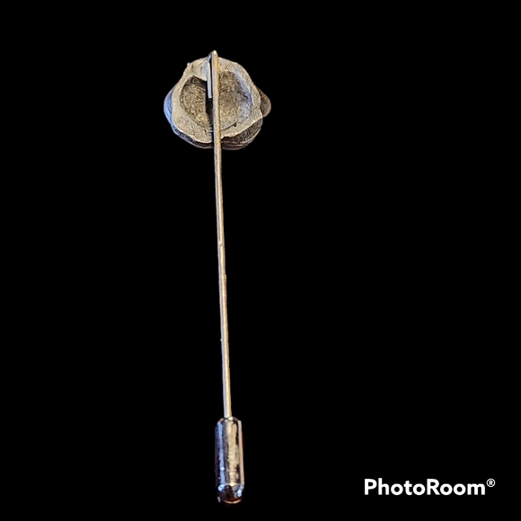 Kelly Waters vintage pewter rose pin. 3 inches long - Picture 2 of 3